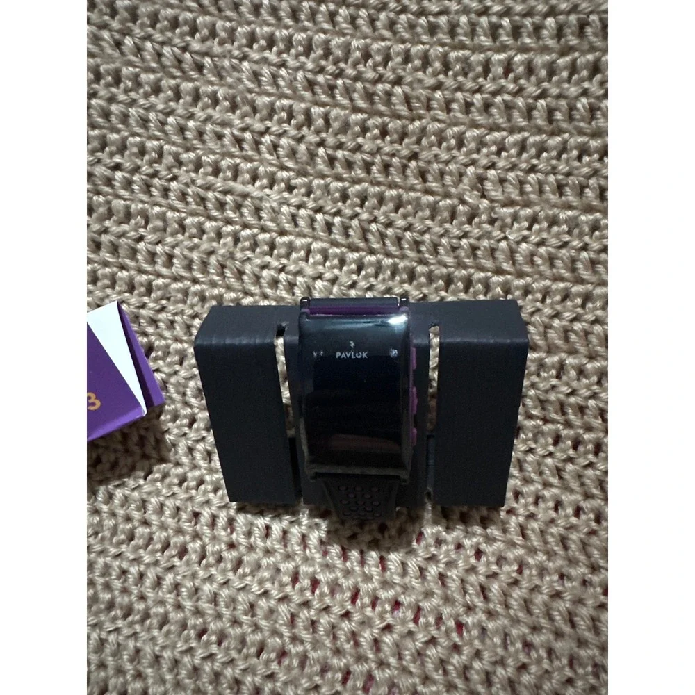 Pavlok Shock Clock 3 Wearable Silent Alarm Black Purple
